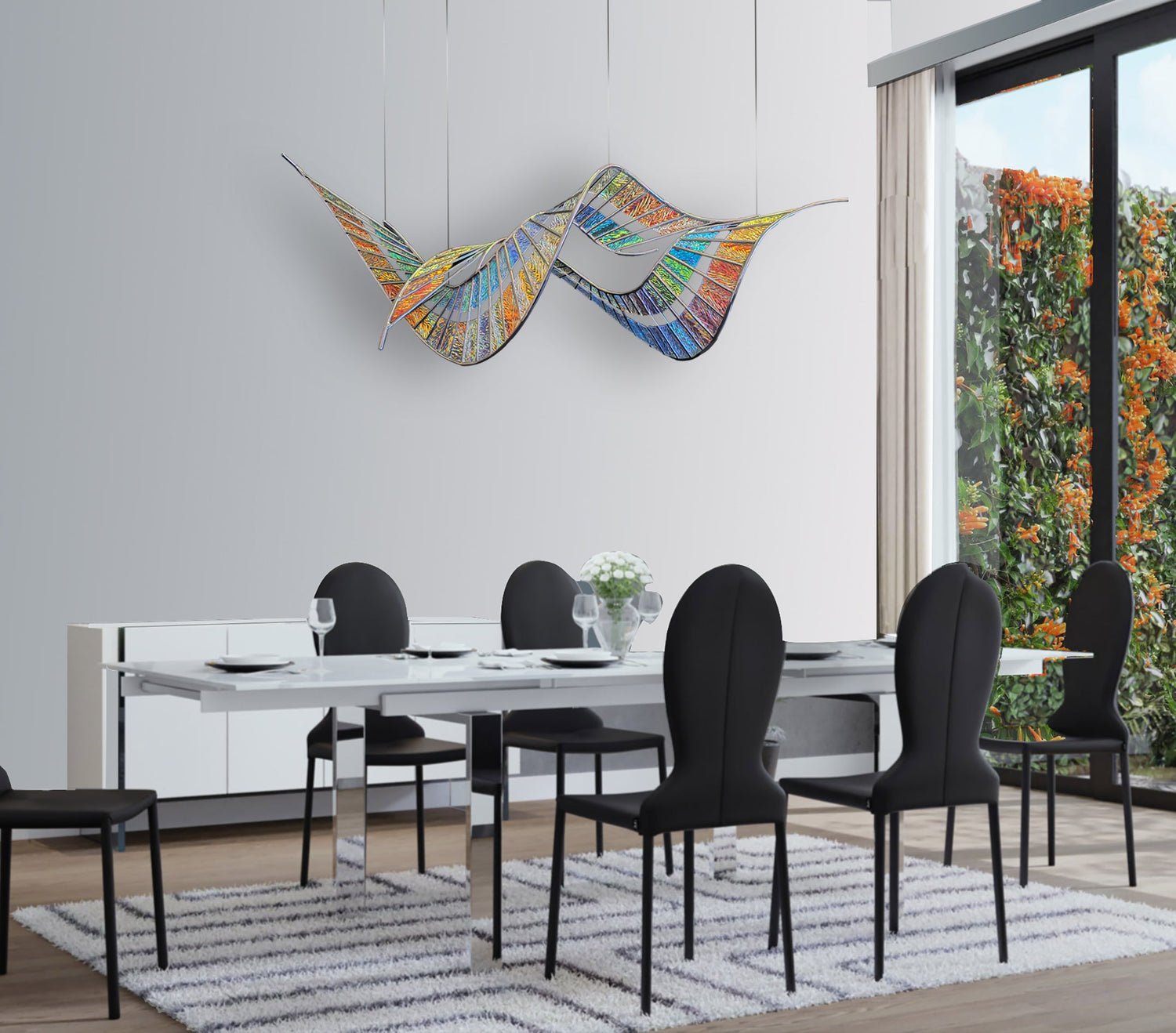 Dichroic Glass Sculptures